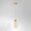 Image de Fabas Luce Suspension LED Lapo, 1 lampe, couleur cognac, Ø 16cm, verre