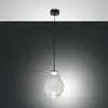 Image de Fabas Luce Suspension LED Noa, transparent, verre, Ø 25 cm, CCT, à intensité variable