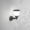 Image de Fabas Luce Applique d'extérieur Thiago, gris foncé, métal, 20 cm, E27, IP54