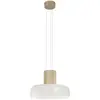 Image de Fabas Luce Suspension LED Lunar, blanc/or, verre, CCT, à intensité variable