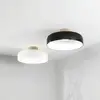Image de Fabas Luce Plafonnier LED Lunar, noir, verre, Ø 42 cm, CCT, à intensité variable