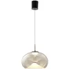 Image de Brena - Suspension simple cognac de Fabas Luce - LED 14W dimmable - Plafonnier - Diamètre 33cm