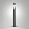 Image de Fabas Luce Borne lumineuse LED Teo, 80 cm de haut, noir, métal, IP65