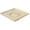 Image de First Plast - Siphon de sol PVC 400x400 mm - Receveur siphonné PVC 400x400mm sortie verticale - Sable