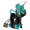 Image de Tiger - Siège arrière pour vélo - Pour les enfants jusqu'à 22 kg, de 3 à 8 ans - Fixation au cadre, inclinable - Turquoise blanc