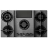 Image de Elica PRF0196343, Plaque de cuisson à gaz avec hotte aspirante intégrée NIKOLATESLA FLAME EVO GR/A/88, Grey
