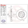 Image de BREMBO 09.6925.14 2x Disque de frein Avant Ø283mm Hauteur: 28mm Épaisseur: 26mm ventilé de l'intérieur Compatible avec CITROËN Xantia 3/5 portes X1, X2 Xantia Break X1, X2