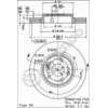 Image de BREMBO 09.8137.14 2x Disque de frein Avant Ø280mm Hauteur: 44mm Épaisseur: 24mm ventilé de l'intérieur Compatible avec RENAULT Megane 2 Coupé-Cabriolet EM, EM0/1 Espace 3 JE, JE0 Scénic 1 JA0/1, FA0