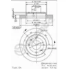 Image de BREMBO 09.5640.14 2x Disque de frein Avant Ø256mm Hauteur: 45mm Épaisseur: 24mm ventilé de l'intérieur Compatible avec MITSUBISHI Galant VIII Berline EA Galant VI 3/5 portes E30 SPACE RUNNER N1W, N2W