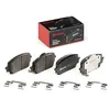 Image de BREMBO Plaquettes de freins Avant avec indicateur d'usure Épaisseur 18mm avec accessoires P 30 151 Compatible avec HYUNDAI Santa Fé IV TM, KIA SORENTO IV MQ4, MQ4A, GENESIS G80 Berline