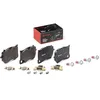 Image de BREMBO Plaquettes de freins Avant contact de signal d'usure exclu Épaisseur 18mm avec accessoires P 86 036 Compatible avec VOLVO XC60 II 246, POLESTAR Polestar 1