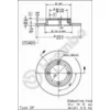 Image de BREMBO 08.5026.20 2x Disque de frein Avant Ø215mm Hauteur: 33mm Épaisseur: 10mm Plein Compatible avec DAEWOO Tico 3/5 portes