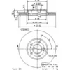 Image de BREMBO 09.9589.14 2x Disque de frein Avant Ø278mm Hauteur: 45mm Épaisseur: 24mm ventilé de l'intérieur Compatible avec FORD Transit Connect Mk1 Van P65, P70, P80 Tourneo Connect Mk1