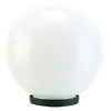Image de Lanterne pour poteau 'Globe' structure en thermoplastique. Convient pour lampes à incandescence et à économie d'énergie. Culot douille E27, Ip44. Culot à colonne de Ø 60 mm. Corps lanterne uniquement,