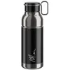 Image de Elite Mia Gourde Cyclisme 650ml Noir Argent Acier Inoxydable   Bouteille Vélo Sans Plastique Hermétique Anse Fil   Pour Route VTT Gravel Lifestyle