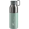 Image de Elite Mia Gourde Cyclisme Thermique Acier Inoxydable   Bouteille Vélo Isotherme Sans Plastique Hermétique   Pour Route VTT Gravel Lifestyle (Vert Argent Thermique, 550 Millilitres)