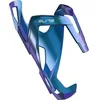 Image de Elite Vico Glam Porte-Bidon Métal Bleu Graphique Blanc, Support Fibre 29g Finition Iridescente Route VTT Gravel