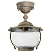 Image de Moretti Luce Plafonnier d'extérieur Olivia, IP44, laiton, verre