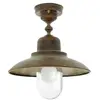 Image de Moretti Luce Plafonnier d'extérieur Turino, IP44, laiton, verre, Ø 30 cm