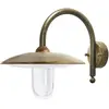 Image de Moretti Luce Applique d'extérieur Casale profondeur 42cm, laiton antique