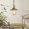 Image de Moretti Luce Suspension Bruno pour l'extérieur, laiton antique