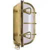 Image de Moretti Luce Lampe hublot ovale Hook, laiton, opale
