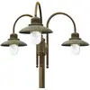 Image de Moretti Luce Lampadaire d'extérieur Casale 270cm à 3 lampes