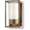 Image de Moretti Luce Applique d'ext. Cubic³ 3365 laiton ancien/opale