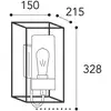 Image de Moretti Luce Applique d'ext. Cubic³ 3362 laiton ancien/opale