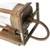 Image de Moretti Luce Applique d'ext. Cubic³ 3362 laiton ancien/transp.