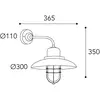 Image de Moretti Luce Applique Patio Cage 3303 laiton ancien/transp.