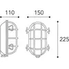 Image de Moretti Luce Applique Tortuga 200.21, ovale, nickel/opale
