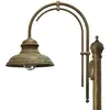 Image de Moretti Luce Lampadaire d'extérieur Luca en laiton cuivre antique à 1 lampe