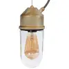 Image de Moretti Luce Suspension 1951N laiton ancien, verre droit transp