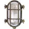 Image de Moretti Luce Applique d'extérieur Tortuga ovale 17cm laiton ant