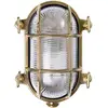 Image de Moretti Luce Applique d'extérieur Tortuga ovale 17cm laiton nat
