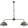 Image de Moretti Luce Suspension Circle laiton antique, 2 lampes