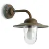 Image de Moretti Luce Applique d'extérieur Casale, laiton, verre, IP44, saillie 30 cm