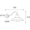 Image de Moretti Luce Applique murale Patio 1690, laiton ancien