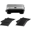Image de Braun SnackMaker 5 SM5006 Grille-pain avec plaques pour grill et gaufre, gaufre Maker avec plaques en fonte d'aluminium, plaques amovibles et plateau de collecte pour lave-vaisselle, 800 W, argent