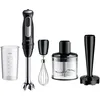 Image de Braun MQ55307M MultiQuick 5 Mixeur plongeant, moteur puissant, 2 vitesses, accessoires inox, couleur noire, compact et ergonomique
