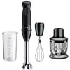 Image de Mixeur - BRAUN - MultiQuick 5 - 1000W - EasyClick System Plus - Bol hachoir 500ml - Verre doseur 600ml - Noir