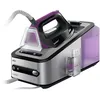 Image de Braun CareStyle 7 IS 7144 Centrale vapeur | 2400 W | 7 bar | Effet pressing : 450 g/min | Réservoir d'eau amovible de 2 l | Protection textile intégrée | Fonction Eco | Noir/Violet