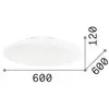 Image de Ideallux Ideal Lux plafonnier Smarties, verre opalin, Ø 60 cm