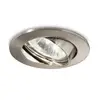 Image de IDEAL LUX Spot encastré Swing rond, GU10, inclinable, nickel