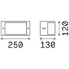 Image de Applique d'extérieur Ideal Lux Rex 1, blanc, aluminium, IP44, E27