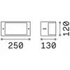 Image de Applique d'extérieur Ideal Lux Rex 1, anthracite, IP44, E27