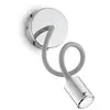 Image de Applique murale LED Ideal Lux Focus 1, couleur chrome, 55 cm