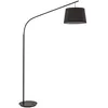 Image de Ideal Lux Lampadaire Salon Daddy Lampe Structure métal et Abat Jour Noir