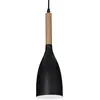Image de IDEAL LUX Suspension Manhattan finition en bois, noire
